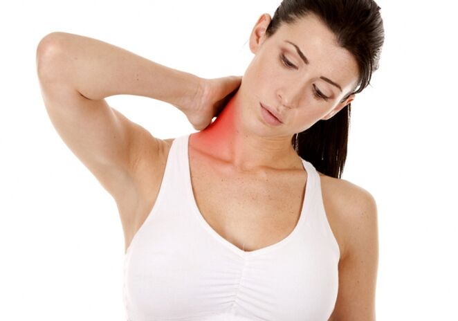 A symptom of cervical osteochondrosis is neck pain